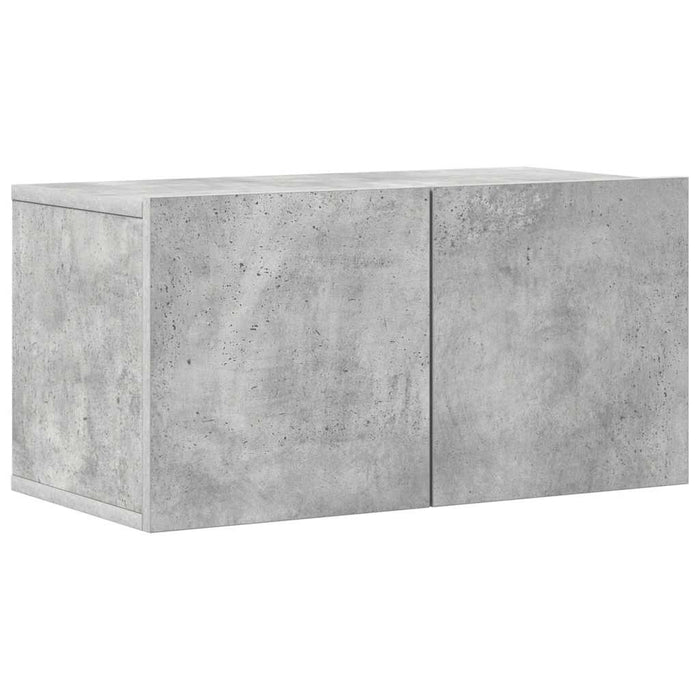 Set de dulapuri TV, 8 piese, gri beton, lemn prelucrat - WALTI WALTI