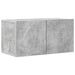 Set de dulapuri TV, 8 piese, gri beton, lemn prelucrat - WALTI WALTI