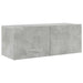 Set de dulapuri TV, 8 piese, gri beton, lemn prelucrat - WALTI WALTI