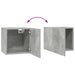 Set de dulapuri TV, 8 piese, gri beton, lemn prelucrat - WALTI WALTI