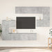 Set de dulapuri TV, 8 piese, gri beton, lemn prelucrat - WALTI WALTI