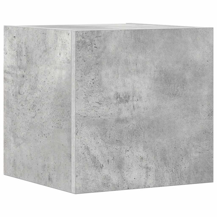 Set de dulapuri TV, 10 piese, gri beton, lemn prelucrat WALTI