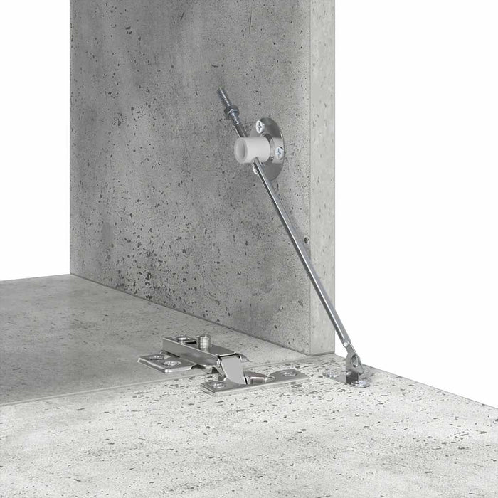 Set de dulapuri TV, 10 piese, gri beton, lemn prelucrat WALTI