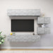 Set de dulapuri TV, 6 piese, gri beton, lemn prelucrat - WALTI WALTI
