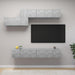 Set de dulapuri TV, 7 piese, gri beton, lemn prelucrat - WALTI WALTI