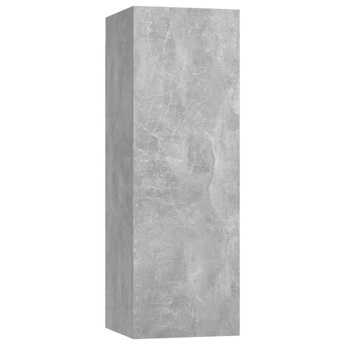 Set de dulapuri TV, 4 piese, gri beton, lemn prelucrat - WALTI WALTI