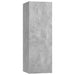 Set de dulapuri TV, 4 piese, gri beton, lemn prelucrat - WALTI WALTI
