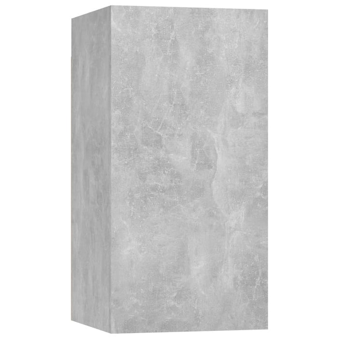 Dulapuri TV, 4 buc, gri beton, 30,5x30x60 cm, lemn prelucrat - WALTI WALTI