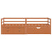 Cadru pat cu sertare & dulap, maro miere, 90x200 cm lemn de pin - WALTI WALTI