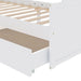 Cadru de pat cu 2 sertare, alb, 90 x 200 cm, lemn masiv de pin - WALTI WALTI