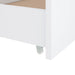 Cadru de pat cu 2 sertare, alb, 90 x 200 cm, lemn masiv de pin - WALTI WALTI