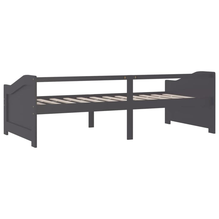 Pat de zi cu 3 locuri, gri închis, 90x200 cm, lemn masiv pin - WALTI WALTI