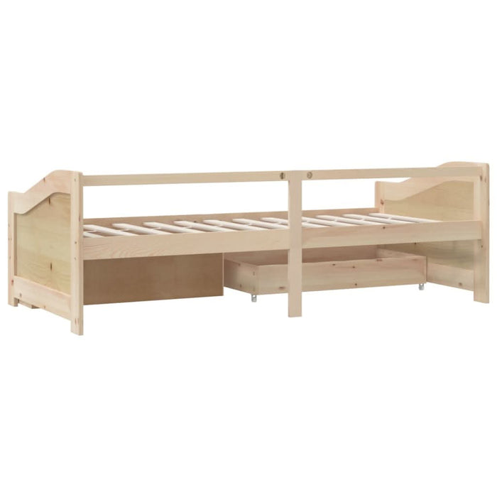 Pat de zi cu 3 locuri cu sertare, 90x200 cm, lemn masiv de pin - WALTI WALTI