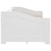 Pat de zi, 3 locuri, cu sertare, alb, 90x200 cm, lemn masiv pin - WALTI WALTI