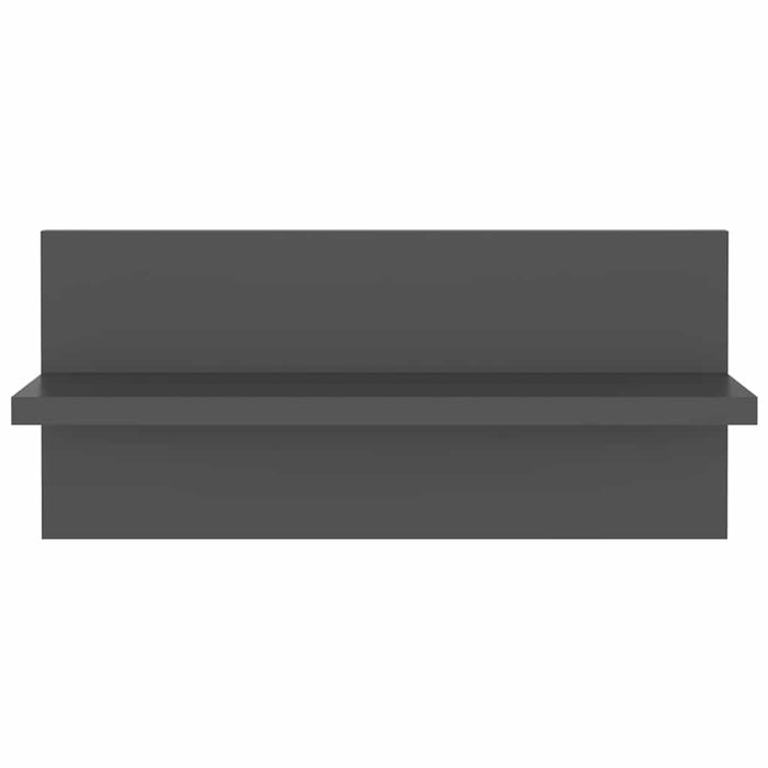 Rafturi de perete, 2 buc., gri, 40x11,5x18 cm, PAL WALTI