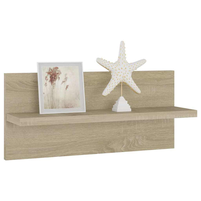 Rafturi de perete, 4 buc., stejar sonoma, 40x11,5x18 cm, PAL WALTI