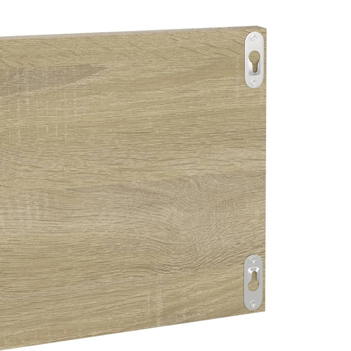 Rafturi de perete, 2 buc., stejar sonoma, 80x11,5x18 cm, PAL - WALTI WALTI