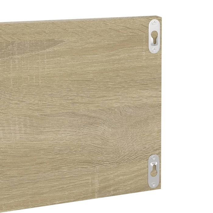 Rafturi de perete, 4 buc., stejar sonoma, 80x11,5x18 cm, PAL WALTI