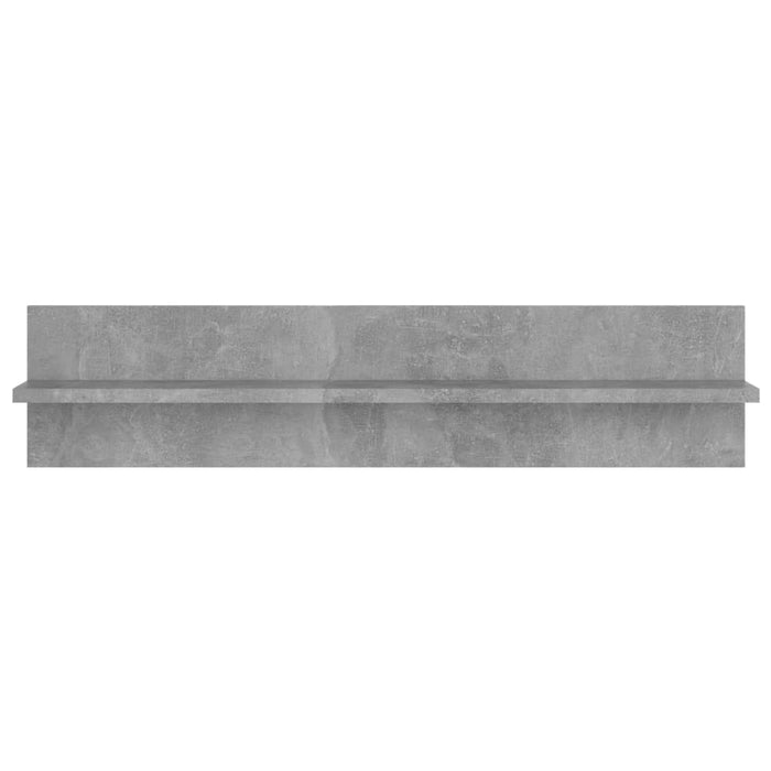 Rafturi de perete, 4 buc., gri beton, 80x11,5x18 cm, PAL WALTI