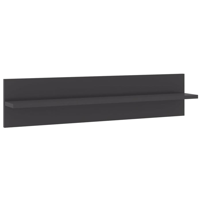 Rafturi de perete 4 buc. gri extralucios 80x11,5x18 cm PAL WALTI