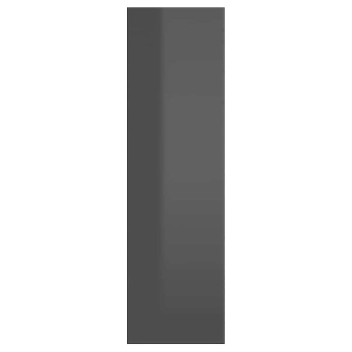Raft de perete, gri extralucios, 75x16x55 cm, lemn prelucrat WALTI