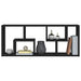 Raft de perete, negru, 36x16x90 cm, lemn prelucrat - WALTI WALTI