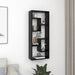 Raft de perete, negru, 36x16x90 cm, lemn prelucrat - WALTI WALTI