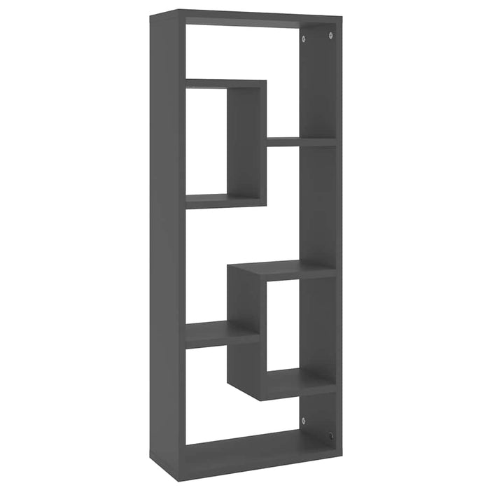 Raft de perete, gri, 36x16x90 cm, lemn prelucrat WALTI