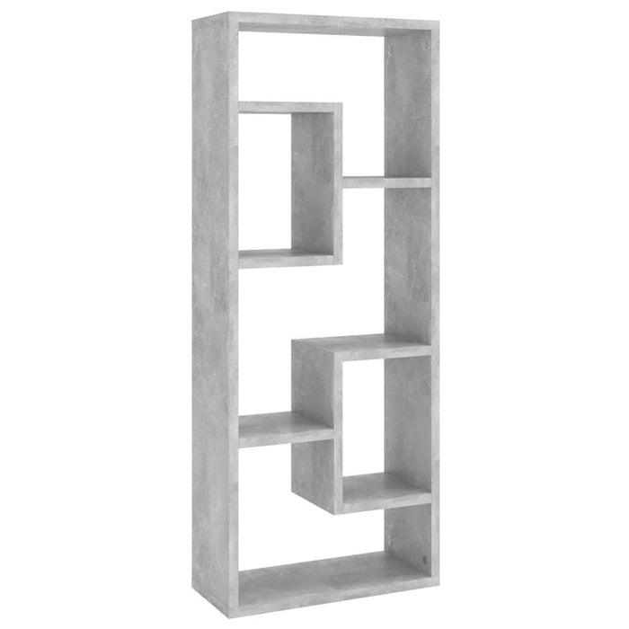 Raft de perete, gri beton, 36x16x90 cm, lemn prelucrat - WALTI WALTI