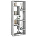 Raft de perete, gri beton, 36x16x90 cm, lemn prelucrat - WALTI WALTI