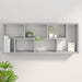 Raft de perete, gri beton, 36x16x90 cm, lemn prelucrat - WALTI WALTI