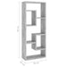 Raft de perete, gri beton, 36x16x90 cm, lemn prelucrat - WALTI WALTI