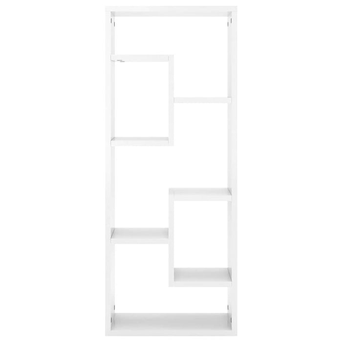Raft de perete, alb extralucios, 36x16x90 cm, lemn prelucrat WALTI