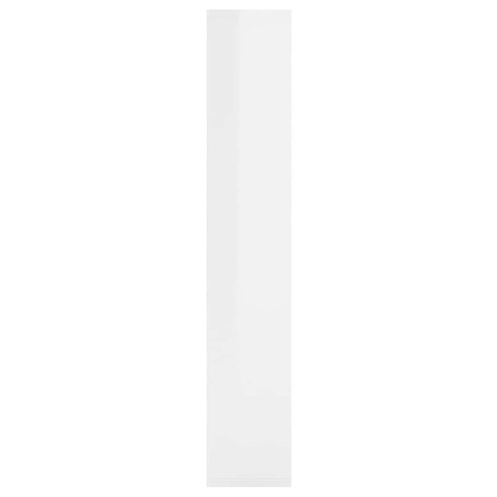 Raft de perete, alb extralucios, 36x16x90 cm, lemn prelucrat WALTI