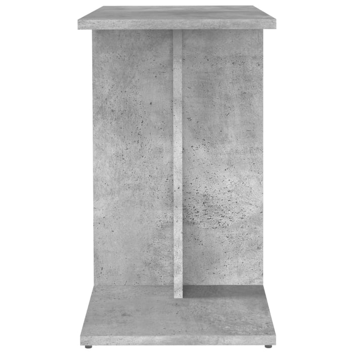 Masă laterală, gri beton, 50x30x50 cm, lemn prelucrat WALTI
