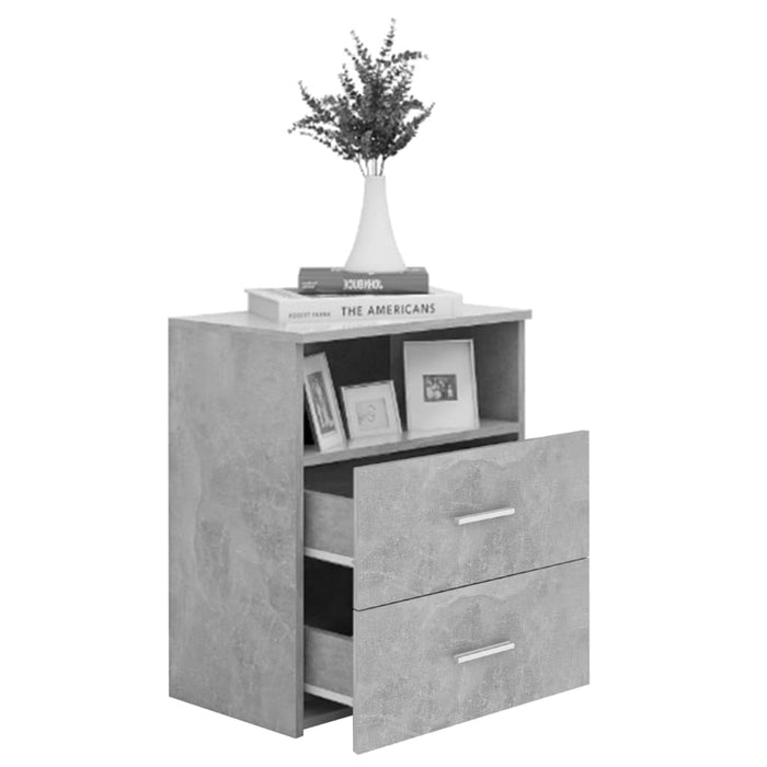 Noptieră, gri beton, 50x32x60 cm - WALTI WALTI