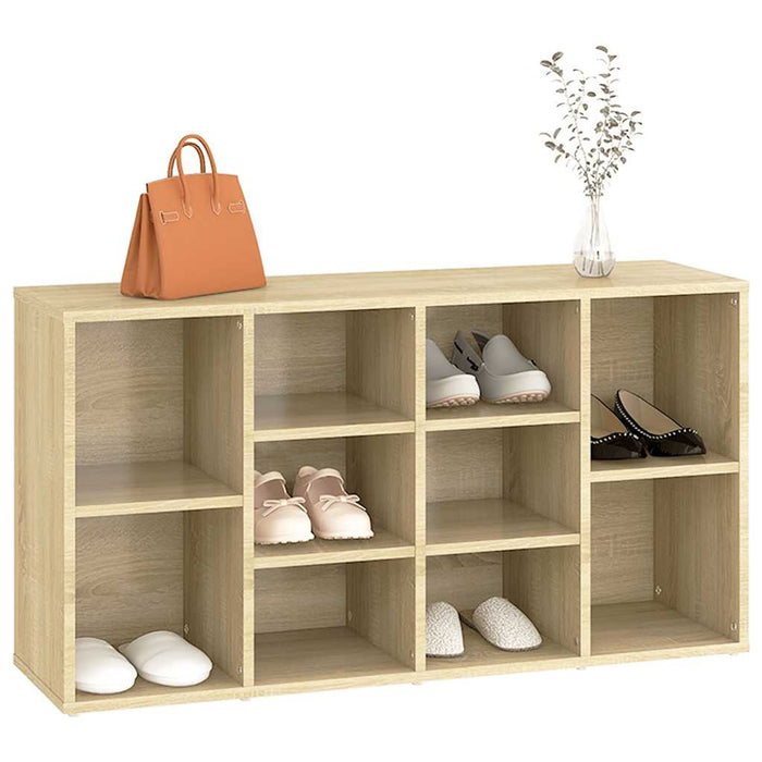 Banchetă pantofar stejar sonoma, 103x30x55 cm, lemn prelucrat - WALTI WALTI