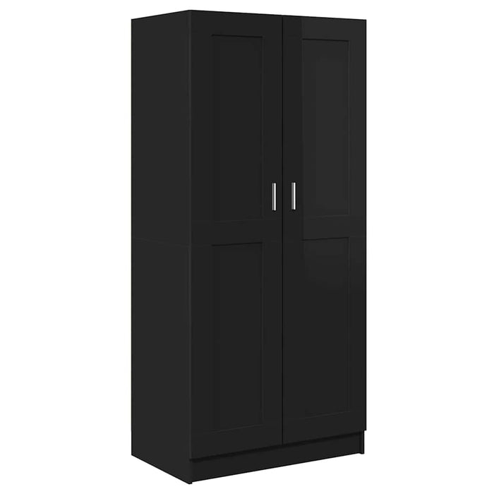 Șifonier, negru extralucios, 82,5x51,5x180 cm, PAL WALTI
