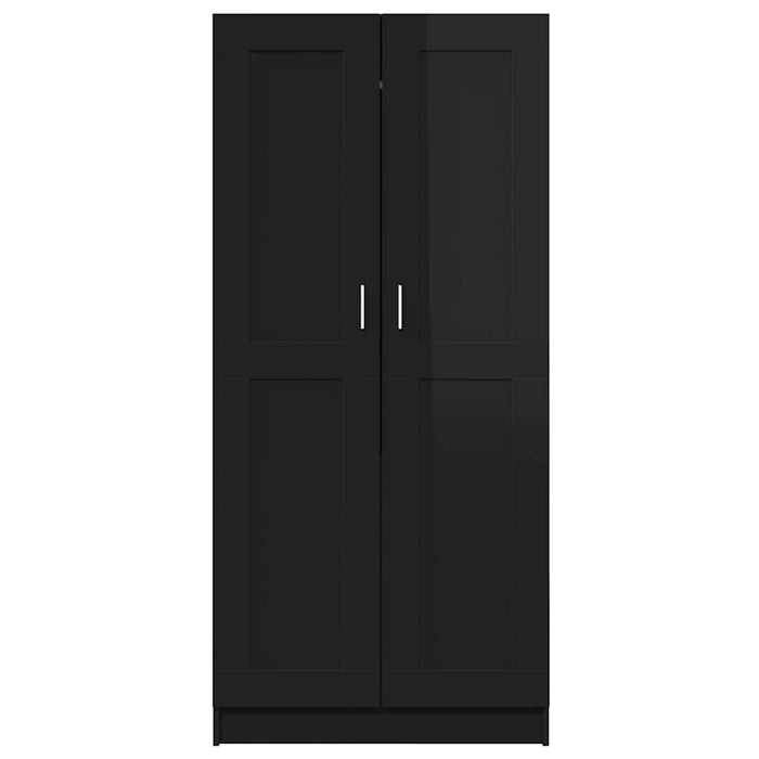 Șifonier, negru extralucios, 82,5x51,5x180 cm, PAL WALTI