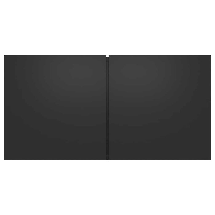 Dulapuri TV suspendate, 2 buc., negru, 60x30x30 cm WALTI
