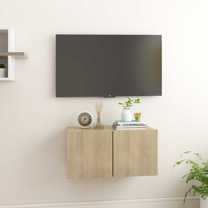 Dulap TV suspendat, stejar sonoma, 60x30x30 cm - WALTI WALTI