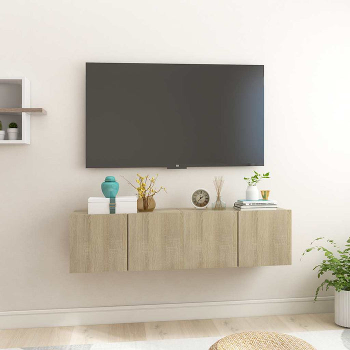 Dulapuri TV suspendate 2 buc. stejar sonoma 60x30x30 cm - WALTI WALTI