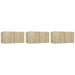 Dulapuri TV suspendate 3 buc. stejar sonoma 60x30x30 cm - WALTI WALTI