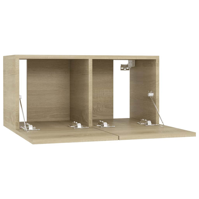 Dulapuri TV suspendate 3 buc. stejar sonoma 60x30x30 cm - WALTI WALTI