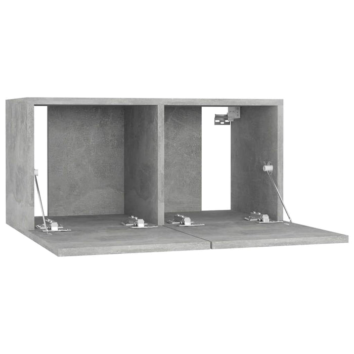 Dulap TV suspendat, gri beton, 60x30x30 cm - WALTI WALTI