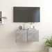Dulap TV suspendat, gri beton, 60x30x30 cm - WALTI WALTI