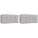 Dulapuri TV suspendate, 2 buc., gri beton, 60x30x30 cm - WALTI WALTI