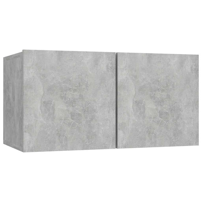 Dulapuri TV suspendate, 2 buc., gri beton, 60x30x30 cm - WALTI WALTI