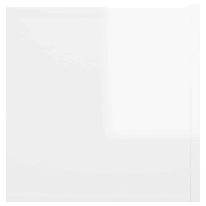 Dulap TV montaj pe perete, alb extralucios, 60x30x30 cm WALTI