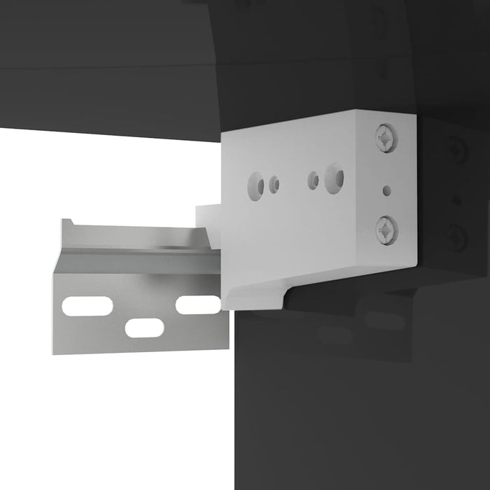 Dulap TV suspendat, negru extralucios, 60x30x30 cm WALTI